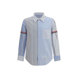 Thom Browne Men Funmix Striped Oxford Shirt